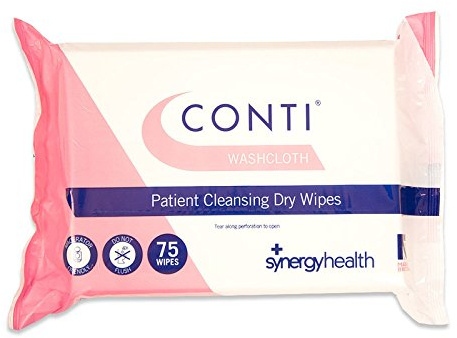 Conti Wash Cloth Large Dry Patient Cleansing Wipes (75 wipes per pack) (24)