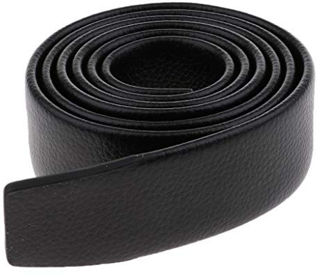 chiwanji Herren Ledergürtel Ersatzgürtel ohne Schnalle und (120 x 3,5 cm), Schwarzes Lichee-Muster, 120 x 3,5 cm