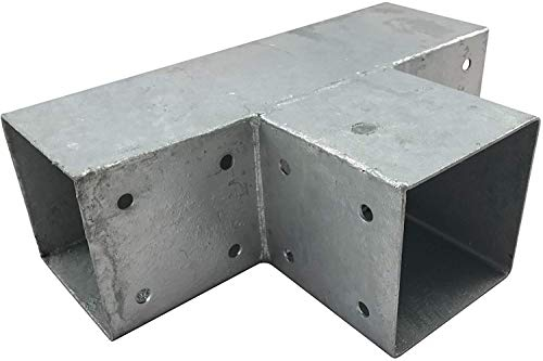 Loggyland Connecteurs Bois, Raccord Angulaire, Connecteur Pôle pour 3 X Kantholzbalken 70 X 70 MM