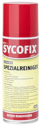 Aktivschaum Spezialreiniger 200ml Reinigungsspray zur Entfernung von Farb- und Klebstoffreste, Fett-, Nikotin von Glas, Fliesen, Spiegel, Holz, Metall. Schnell wirksam, extra stark