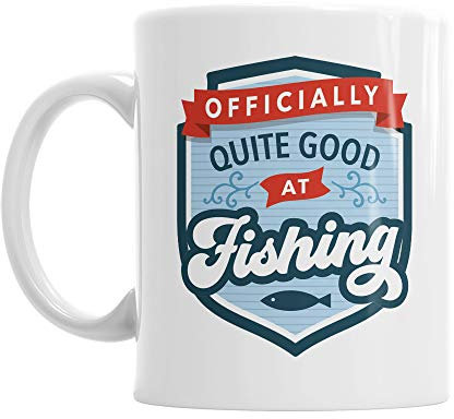 Fishing Gift Mug for Men Fish Gift for Dad Angling Gift for Grandad Birthday Present for Him Her