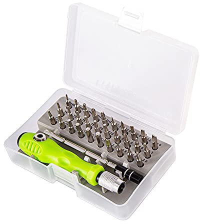 32-in-1 Precision Magnetic Screwdriver Set: Mini Driver Kit with Adjustable Pole for Electronics, Laptop, PC, Mobile Phone - Magnetic Work Repair Tools with Multiple Accessories