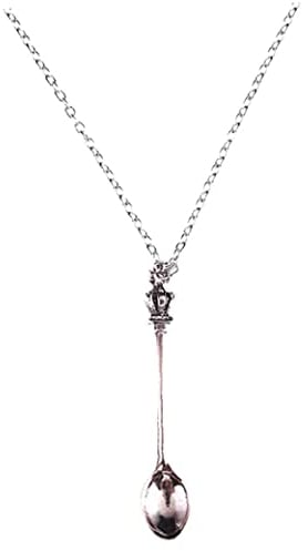Mini Spoons Pendant Necklaces Vintage Small Coffee Spoon Necklaces Festival Tea Spoon Necklace Jewelry Gift for Women Men