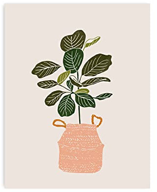 Zhyaunz Abstract Flowerpot Plant DIY 5D Mosaic Diamond Painting Kits Cross Stitch Embroidery Full Round Craft Art Gift