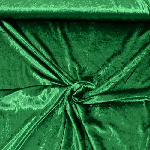 MAGAM-Stoffe 1m Katharina Pannesamt glänzender Samt Stoff Kleidung Kissen Möbel Meterware (13. Grün)