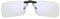 SEIWEI Glasses Clip on Fashion Blue Light Filter Clip on Lens Blocking Blue Light Reading for Glasses of More Sizes (Clear)
