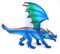 Doyomtoy Warcraft Blauer Drache, Warcraft Blauer Drache Spielzeug Kinder Spielzeug-Action-Figur -Kindergeburtstagsgeschenke