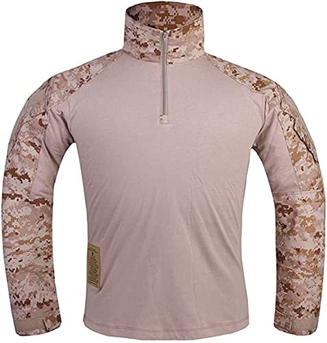 EMERSONGEAR Taktisches Herren-Shirt, Gen3, Airsoft, Kampf, Armee, Paintball, schnelltrocknend, langärmelig, BDU-T-Shirt, AOR1, XL