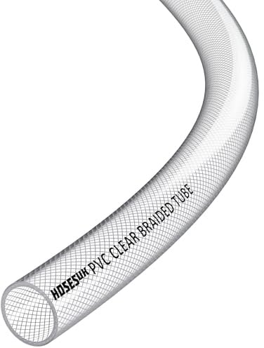 ap automotive Luft- und Wasserschlauch, PVC, geflochten, 19 mm, transparent, 2 m