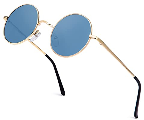 ANYLUV Sonnenbrille Herren Polarisiert, Runde Sonnenbrille Herren Damen Klassische mit UV-Schutz 45mm