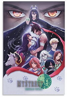 Aphmau Emerald Secret Poster Poster Dekorative Malerei Leinwand Wandposter und Kunstbild Druck Moderne Familie Schlafzimmer Dekor Poster 60 x 90 cm Aphmau Eme