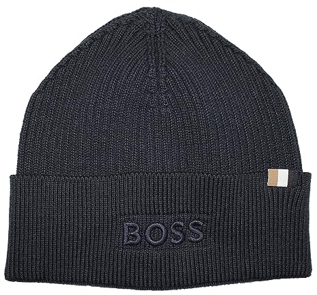 BOSS Herren Magico_hat Beanie, Dark Blue404, Einheitsgröße EU