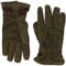 camel active Herren authentischer Lederhandschuh Fäustlinge, Dunkelgrün, L