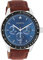 Oozoo Timepieces Herren Uhr in Braun Blau | Armbanduhr Herren mit Lederarmband | Hochwertige Uhr für Männer | Edle Analog Herrenuhr in rund C11110