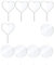 Guindxan Leer Acryl Kuchen Topper, Klarer Kreis DIY Geburtstag Kuchen Topper Acryl Rohlinge Topper Runde Leer Cupcake Topper