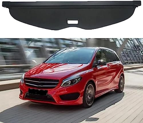 Auto Laderaumabdeckung Kofferraumabdeckung Rollo für Mercedes-Benz B Class W246 B180 B200 2012-2019, Einziehbare Kofferraum Schutz Abdeckung Cargo Cover, Autozubehör