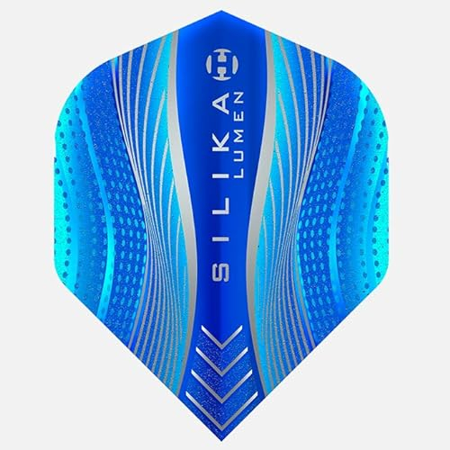 Harrows Lumen No2 Dart-Flights | 5 x Sets Dart-Flights (insgesamt 15 Flights) I 100 Mikron Dart-Flights I Premium Extra Stark Made in UK I Professionelles Dartzubehör I Blaue Dart-Flights