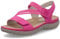 Rieker woman Sandals 64870, lady Thin sandals, Pink, 8 UK