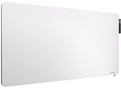 Klarstein Radiador Electrico Bajo Consumo Infrarrojos, Estufa Pared 900W, Detección Ventana Abierta, Temporizador, Emisor Termico, Radiadores Bajo Consumo Electricos sin CO2