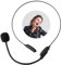 DNSHAN Fake Microphone Headset, Headset Mic Microphone Toy, Costume Accessories Headset, Fake Rockstar Pop Singer Cosplay Headpiece for Masquerade Ball Cosplay Party