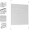 Sekey Plissee ohne Bohren Verdunkelung, Fenster Plissee Klemmfix Jalousie 60 cm breit, Verspannt Blickdicht Sonnenschutz Fensterollo, 60x210cm, Weiß