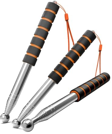 Aqxyxsw 160 cm verdickter Teleskopstangen-Erkennungshammer, Aushöhlungstrommelhammer, Schallinspektionswerkzeug, Lehrstock, Bauwerkzeuge fangzi (Size : 98cm)