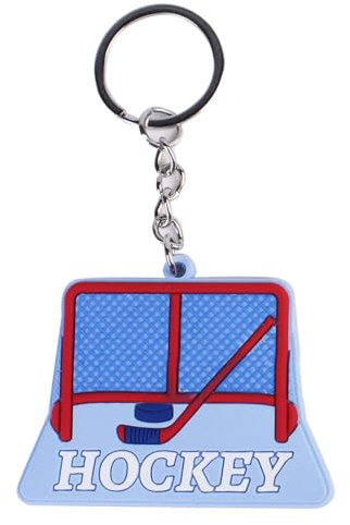 CVZQTE Modischer Cartoon Eishockey Anhänger Schlüsselanhänger Einfacher Charm Schlüsselanhänger Einfacher Taschenanhänger Wintersport Schlüsselanhänger Für Männer Und Frauen Auto Schlüsselanhänger