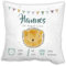 Personalisiertes Kissen zur Geburt | LÖWE | 40x40 cm mit Name, Datum, Gewicht und Uhrzeit, Geschenkidee für Baby erster Geburtstag, Taufe Kinderzimmerdeko Geburtsgeschenk für Mädchen oder Junge