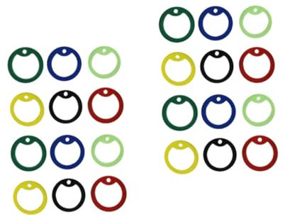 INOOMP 24stücke Hundemarke Silikon-ringe Geräuschreduzierende Dog Tag Silencer Für Haustiere Zufällige Farben Langlebig Und Schützend Für Täglichen Gebrauch