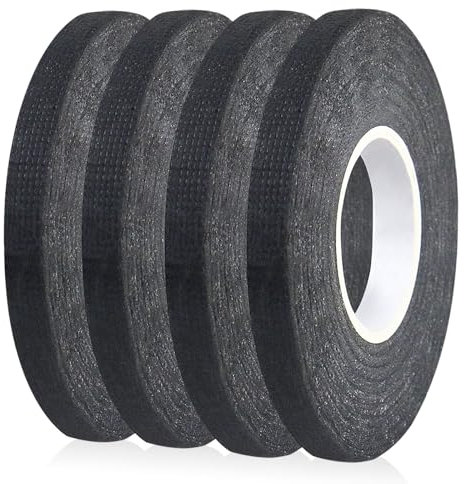 BOMEI PACK Ruban de faisceau de câbles 4R 9mm*15m Ruban adhésif pour faisceau de câbles de voiture, Isolation électrique, Résistant à la chaleur, Anti-âge