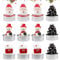 Weihnachten Kerzen 12 Stück Mini Teelichter Weihnachten Weihnachtsbaumkerzen Schneemann Tannenzapfen Weihnachtsmann Weihnachtenkerzen für Weihnachtsfeiern Tischdekorationen Geschenksets