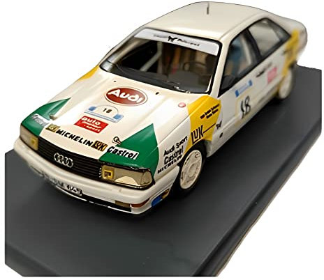 Spielzeugauto für Kinder Für Audi 200 Quattro #18 1989 1 43 Alu-Rallye-Automodell Weindekoration Freundgeschenk Spielzeugdisplay Auto Modell Bauset
