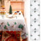 Phestival 5 IN 1 Premium Christmas Table Cloth – Xmas Table Cloth, Christmas Napkins Cloth x4 – Christmas Table Cloth Rectangular, Festival Christmas Dinner & Party