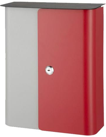 WANGCEPLSD Wandbriefkasten, Briefkasten Modern, Sicherer Briefkasten mit Schloss, Passend für Standardbriefe, für Haus Oder Wohnung, 32x28x13cm
