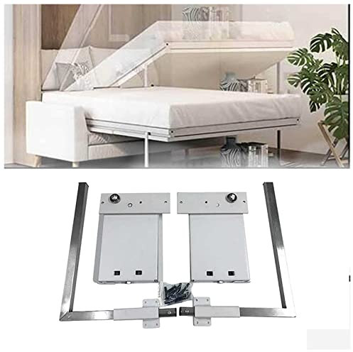 Mechanischer Hardware-Bausatz für Wandbetten, Hardware-Bausatz für horizontalen Federmechanismus für Wandbetten, Heimwerker-Hardware-Bausatz für robuste Bettstützen, für Einzelbett, Kingsize-Bett