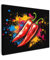 MuchoWow© Impression sur Toile Decoration Murale Peinture 40x30 cm Tableaux Art Décoratif Muraux Décoration Chambre Poivre - Graffiti - Peinture - Abstrait - Moderne - Coloré