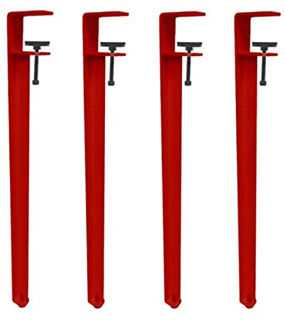 DGDHHSFJDJ Verstellbare F-förmige Tischbeine zum Anstecken – 71 cm Lange Schwarze Stützen (4er-Set), stanzfreies Design für Arbeitstisch, Couchtisch, Bar und Frühstückstheke