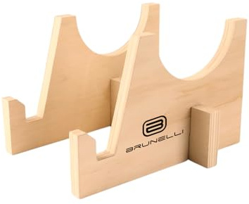 Brunelli Balance Board Holz Komplettset - Balanceboard mit Rolle & Halbkugel Gleichgewicht Core Training Fitness Stabilitätstraining Anfänger Fortgeschrittene