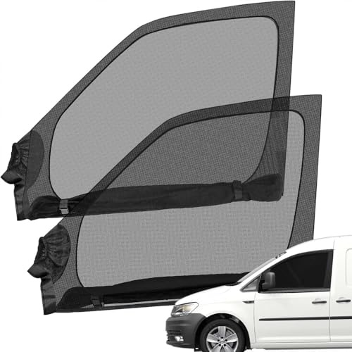 PANGUYN Mosquiteras para Puerta Delantera para VW Caddy 2004-2025, 2 Pcs Coche Ventana Parasol Mosquitero Magnético para Ventanas Laterales
