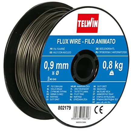 Telwin 802179 Bobina Filo Animato per Saldatura, 0.9 Mm - 0.8 Kg, Grigio