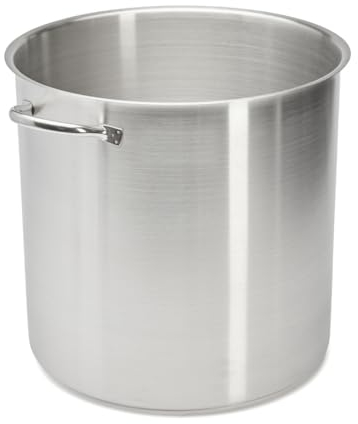 De Buyer - Marmite sans couvercle en inox PRIM'APPETY - 36 cm - Sans PFAS, Inox 18/10 de Qualité Professionnelle, Fond Magnétique Épais pour Cuisson Maîtrisée, Tous Feux + Four, Finition Poli Brossé