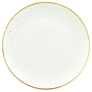Churchill Stonecast -Coupe Plate Teller- Durchmesser: Ø26,0cm, Farbe wählbar (Barley White)