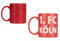 1. FC Köln Tasse - Magic rot - Zaubertasse Tasse Kaffeetasse - Plus Lesezeichen I love Köln
