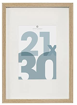 Atmosphera - Cadre photo Manu - bois et verre - 21x30 cm