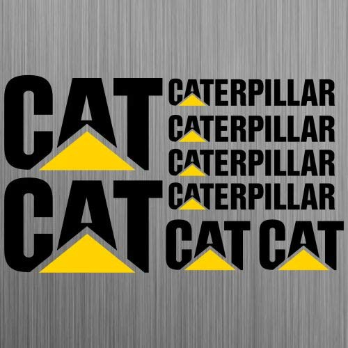 myrockshirt CaterpillarAufkleber CATAufkleber Aufkleber Sticker Bagger Excavator 8 Stücke ca.30cm Aufkleber Autoaufkleber Sticker Decal ohne Hintergrund UV&Waschanlagenfest