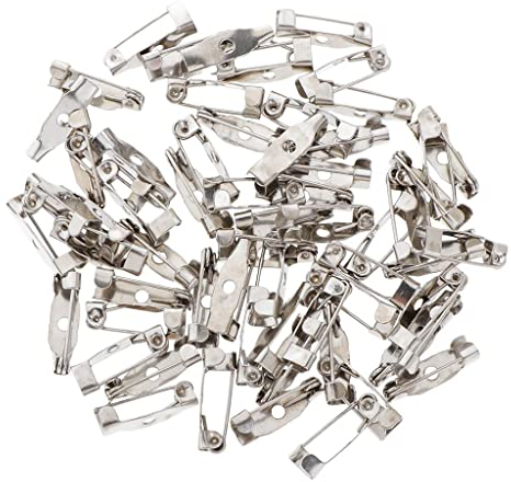 Sharplace 100/120-teiliges Set mit Brosche-Pins Broschennadeln Sichere Verschlussspange für DIY Schmuck und Handarbeiten, 5x20mm 100pcs
