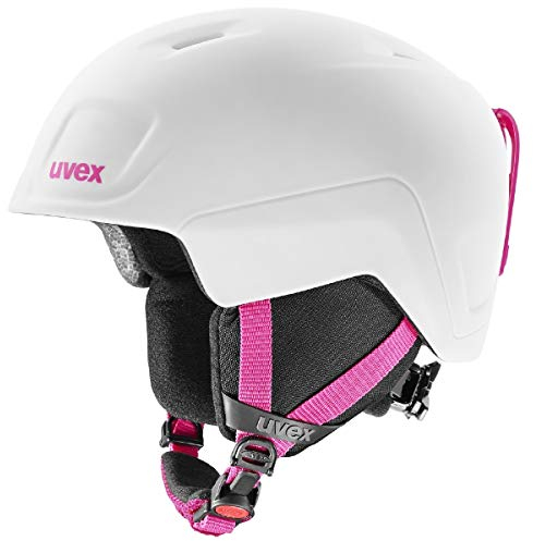 uvex heyya pro - Leichter Skihelm für Kinder - individuelle Größenanpassung - optimierte Belüftung - White-pink matt - 51-55 cm