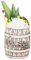 Tasse à cocktail hawaïenne Tiki en céramique, verre à vin, bière, cocktail, fête créative, tasse à café amusante pour la maison, le bureau, cadeau (tonneau à vin de)