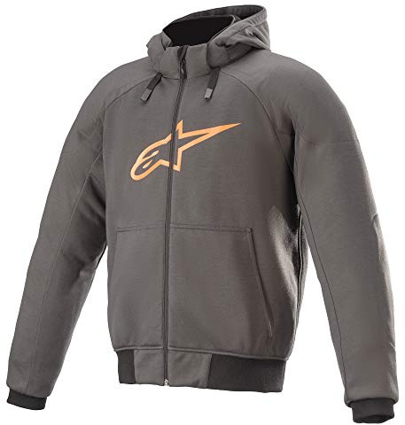 Alpinestars Chrome Sport Motorrad Hoodie, grau/orange, XL