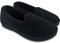 ofoot Chaussons Femme Maison Confort avec Dos Fermé,Pantoufles Mocassins Mousse Mémoire Intérieurs Extérieurs Antidérapants（37/38 EU,Noir